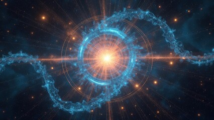 Fototapeta premium Microscopic Energy Diagram of Blue Waves