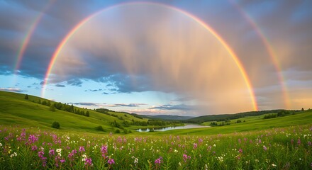 Double Rainbow's Embrace