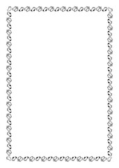 シンプルな手書きのかわいいベビー靴下の四角フレーム