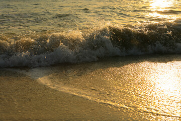sunset on the beach