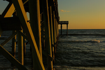 pier at sunset