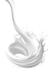 Milk splash. Natural dairy products. vector object
