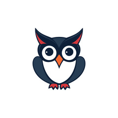 Cute Owl Illustration Vector Graphic