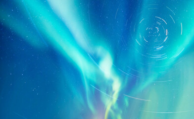 Northern lights or Aurora borealis in the sky - Tromso, Norway