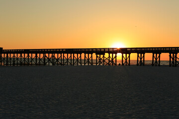 sunset on the beach
