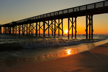 sunset on the beach