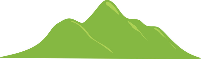 Green Mountain Flat Illustration © AbdulGofururrohim