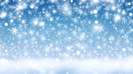 Fototapeta premium Pale icy blue backdrop with frozen shimmer and snow dust textures flowing across the surface