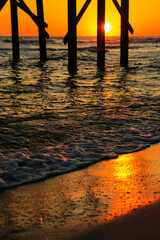 sunset on the sea