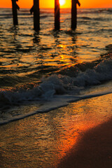 sunset at the beach