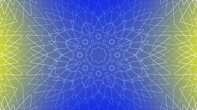 Abstract blue mandala background round ornament and simple design, elegant and vintage decorative element