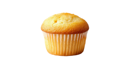 Delicious Golden-Brown Homemade Muffin in Paper Liner