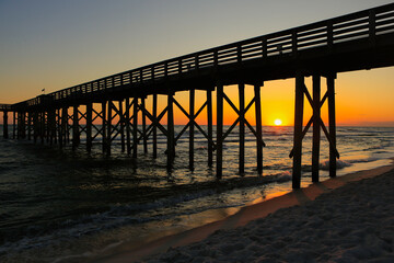 pier at sunset