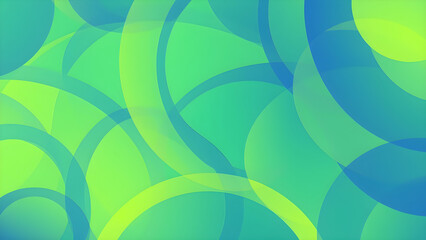 Abstract Geometric Curves Texture in Blue Yellow and Green background
