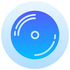 cd vector round gradient icon