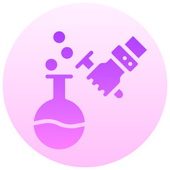 experiment vector round gradient icon