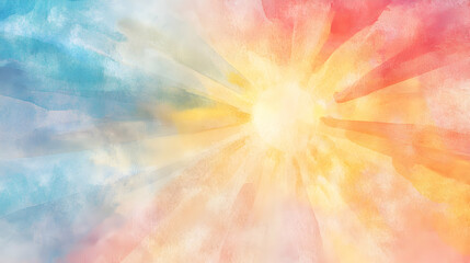 Obraz premium Soft Pastel Artistic Background with Radiant Sunlight Effects