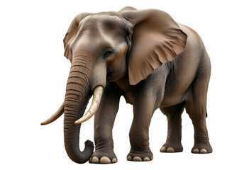 Obraz premium Majestic African Elephant Portrait Powerful Wildlife Animal Image Strong Tusks Dark Background Detailed Nature Photography Elegant Creature Wild Animal 