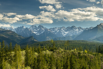Tatra Mountans range in Poland
