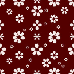 Floral Ditsy Pattern Vector - Delicate Seamless Design