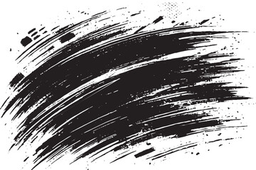 Grunge shape effect black vector illustration isolated on a white background

