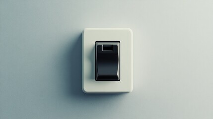 A simple wall-mounted light switch