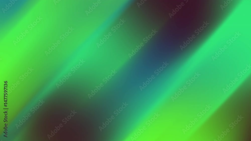 Poster abstract motion: gradient green and blue diagonal streaks with subtle darker tones