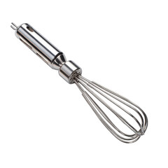 Fototapeta premium Modern stainless steel whisk kitchen utensil tool food home chef on transparent background