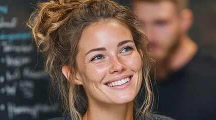 Fototapeta premium Smiling woman portrait