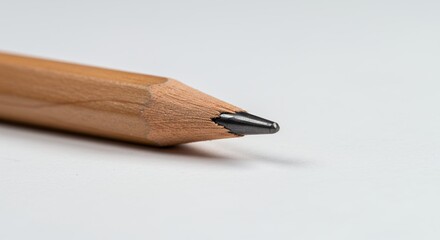 Wooden pencil tip closeup