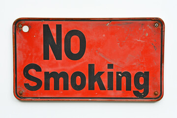 Fototapeta premium No Smoking Sign on a White Background