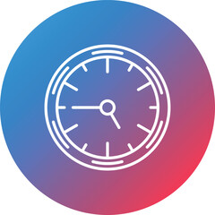 Time Line Gradient Circle Background Icon