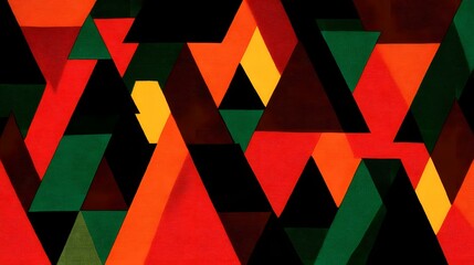 pattern in kaleidoscopic style with earthy tones