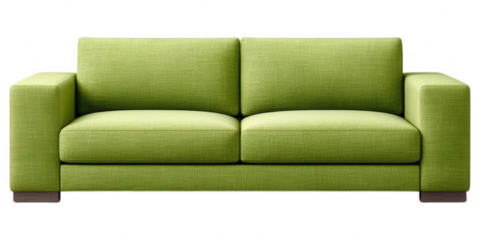Modern Lime Green Sofa Two Seater Couch Comfortable Home Furniture