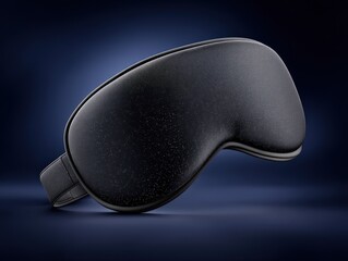 Premium sleep mask designed for ultimate comfort and relaxation promoting restful nights and improved sleep quality highlighted by textured surface and serene background