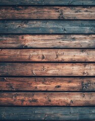 Obraz premium A rustic wooden interior setting featuring dark. weathered planks on the walls and floor. creating a warm and inviting atmosphere for photography or design projects