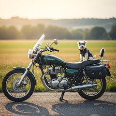 Obraz premium motorcycle on the road