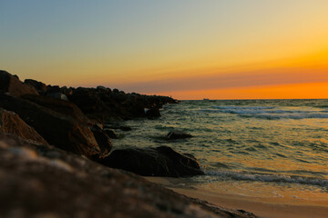 Obraz premium sunset on the beach