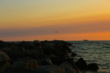 Obraz premium sunset over the sea