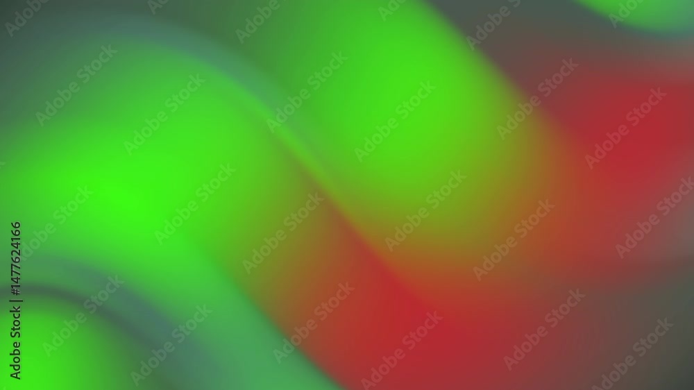 Poster Abstract Video: Flowing Green and Red Gradient with Subtle Motion and Blurring Effects