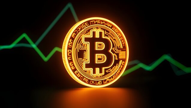  cryptocurrency, Bitcoin background - Powered by Adobe