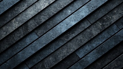 Dark, slanted stones with textured surfaces and cool undertones