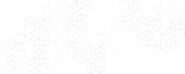 Abstract white and gray color geometric shape and lines seamless pattern transparent background design.