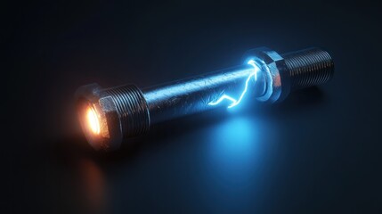 Metallic pipe with disruptive electric arc