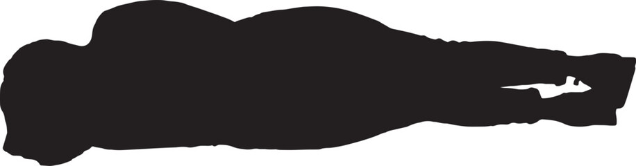  vector silhouette,woman lying on the floor