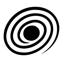 Black hole icon on white background vector
Vector space icon