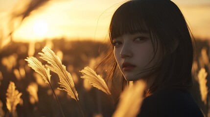 Golden Sunset Portrait