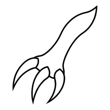 recommend clip art: Werewolf claw vector Silhouette 