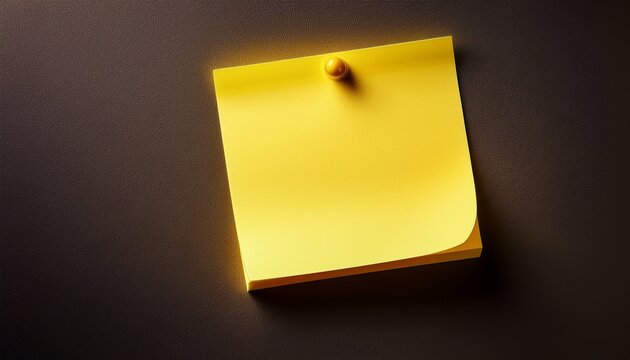 yellow post it note with space for writing yellow post it note reminder office stationery blank