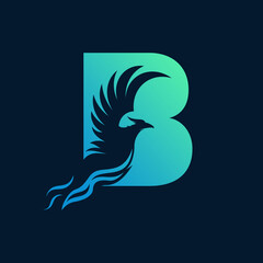 Modern Digital Bird Art Vector Design